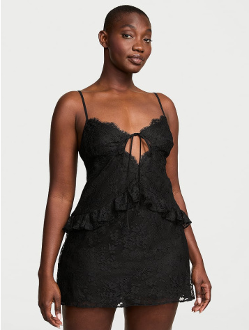 Dare To Dream Čipkované Volány Mini Slip