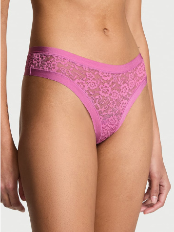 No-Show Čipkované Tangá No-Show Lace Thong Panty