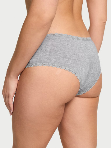 Bavlnené Čipkované Nohavičky Cheeky Panty