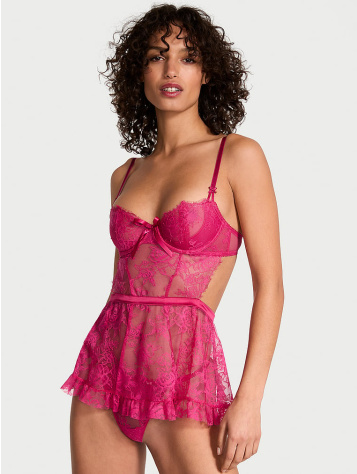 Súprava Wicked Rose Lace Lace Set Bez Podšívky