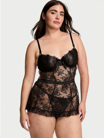 Súprava Wicked Rose Lace Lace Set Bez Podšívky