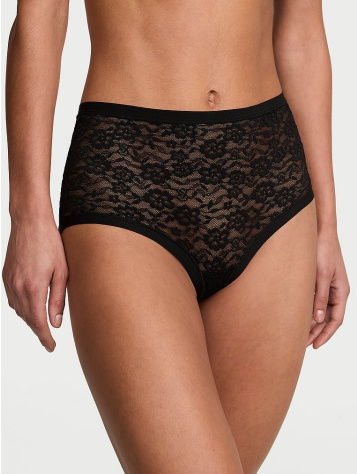 No-Show Čipkované Nohavičky S Vysokým Pásom No-Show Lace Lace High-Waist Brief Panty