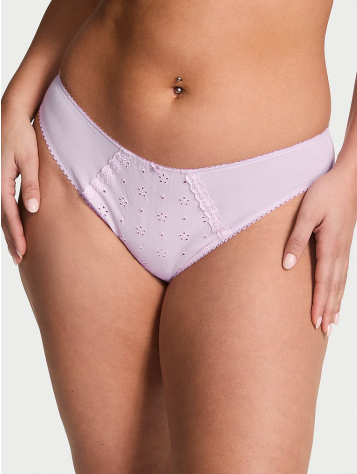 Nohavičky Bikiny Z Elastickej Bavlny S Výšivkou